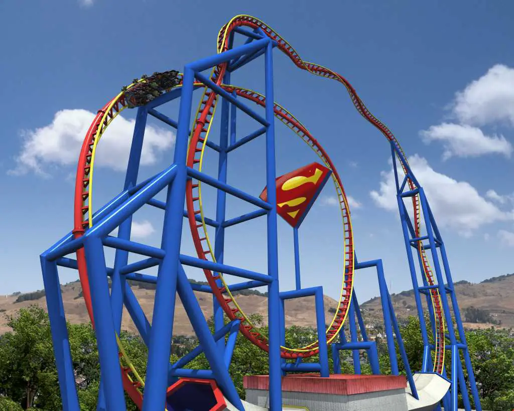 superman escape from krypton ride cart