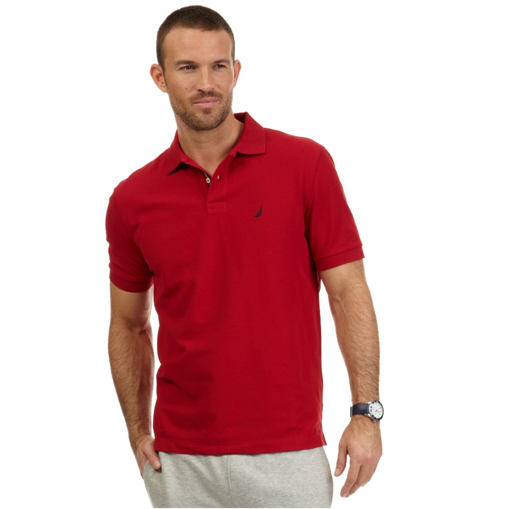 polo shirt with trousers