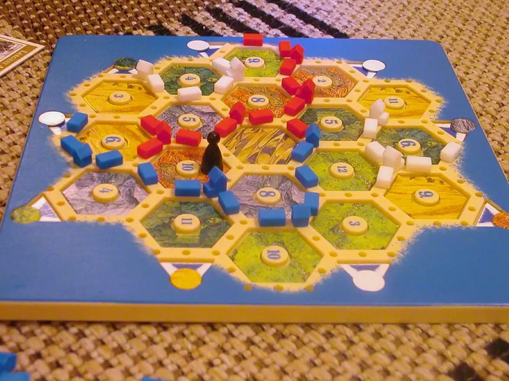 the settlement of catan board game