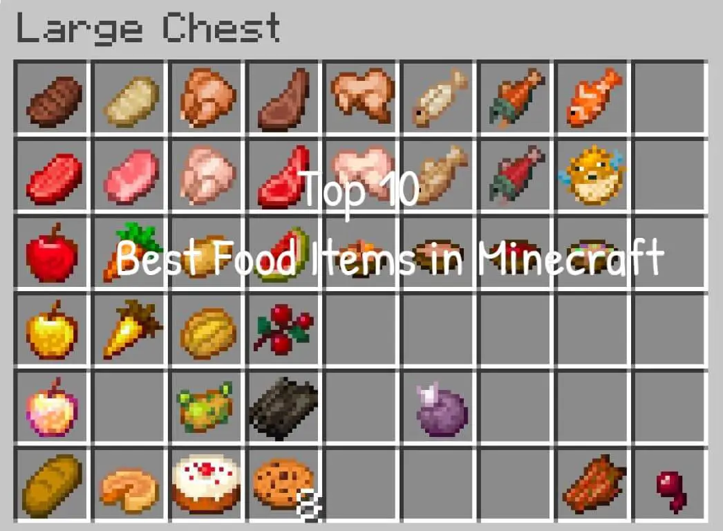 Top 10 Best Food Items in Minecraft
