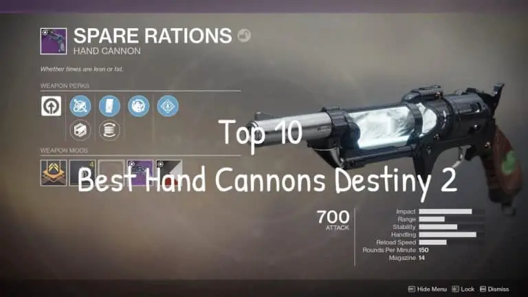 Top 10 Best Hand Cannons Destiny 2